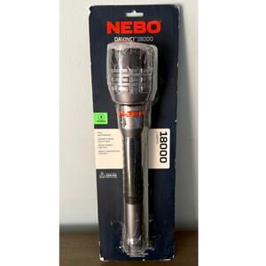 NEBO Davinci 18000 lm Black/Gray LED Rechargeable Flashlight (NEB-FLT-1068)